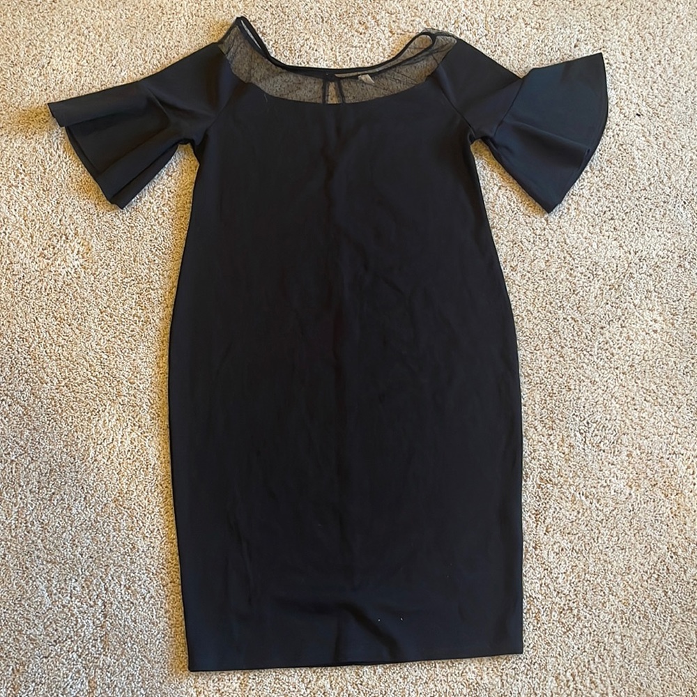 Pink Blush Black Dress Maternity
